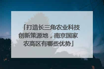 打造长三角农业科技创新策源地，南京国家农高区有哪些优势