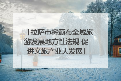 拉萨市将颁布全域旅游发展地方性法规 促进文旅产业大发展