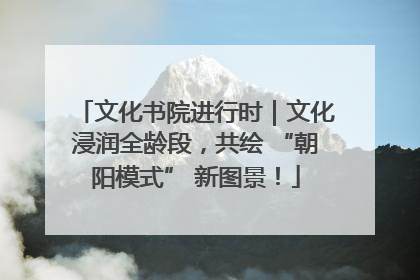 文化书院进行时｜文化浸润全龄段，共绘 “朝阳模式” 新图景！