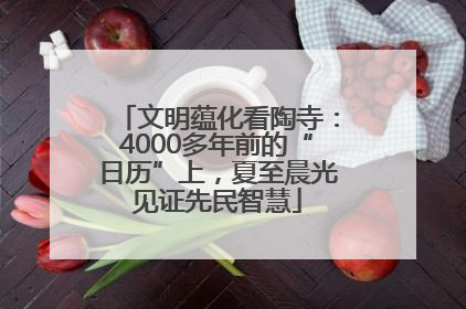 文明蕴化看陶寺：4000多年前的“日历”上，夏至晨光见证先民智慧