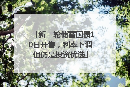 新一轮储蓄国债10日开售，利率下调但仍是投资优选