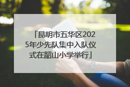 昆明市五华区2025年少先队集中入队仪式在韶山小学举行