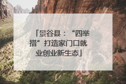 景谷县：“四举措”打造家门口就业创业新生态