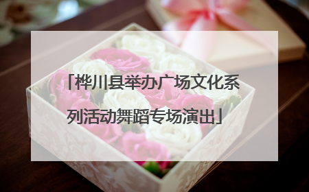 桦川县举办广场文化系列活动舞蹈专场演出
