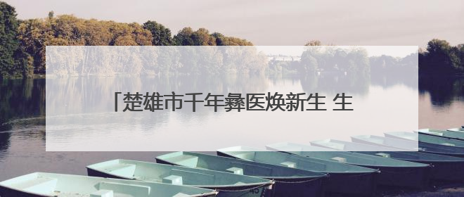 楚雄市千年彝医焕新生 生物医药产业跑出“加速度”