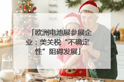欧洲电池展参展企业：美关税“不确定性”阻碍发展