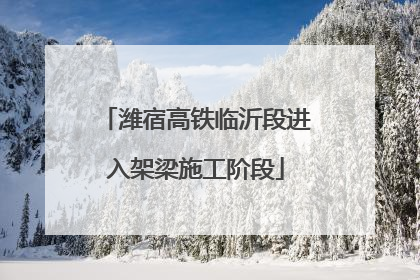 潍宿高铁临沂段进入架梁施工阶段