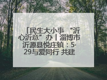 民生大小事 “沂心沂意”办丨淄博市沂源县悦庄镇：5·29与爱同行 共建生育友好社会