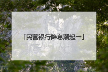 民营银行降息潮起→