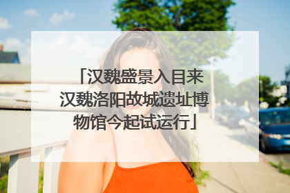 汉魏盛景入目来 汉魏洛阳故城遗址博物馆今起试运行