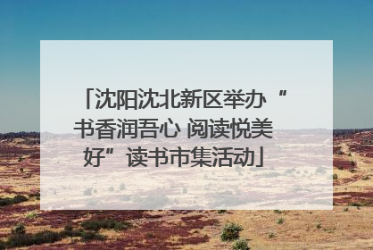 沈阳沈北新区举办“书香润吾心 阅读悦美好”读书市集活动