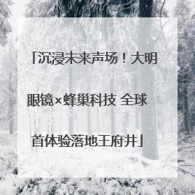 沉浸未来声场！大明眼镜×蜂巢科技 全球首体验落地王府井