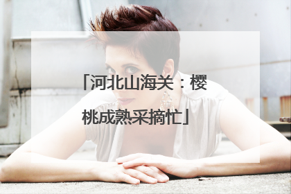 河北山海关：樱桃成熟采摘忙