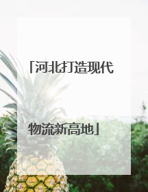 河北打造现代物流新高地