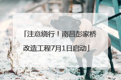 注意绕行！南昌彭家桥改造工程7月1日启动