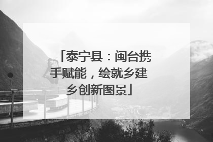 泰宁县：闽台携手赋能，绘就乡建乡创新图景