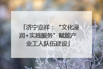 济宁嘉祥：“文化浸润+实践服务”赋能产业工人队伍建设