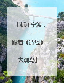 浙江宁波：跟着《诗经》去观鸟