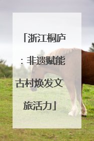 浙江桐庐：非遗赋能古村焕发文旅活力