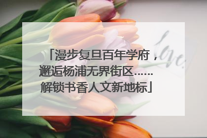 漫步复旦百年学府，邂逅杨浦无界街区……解锁书香人文新地标