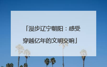 漫步辽宁朝阳：感受穿越亿年的文明交响
