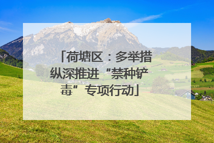 荷塘区：多举措纵深推进“禁种铲毒”专项行动