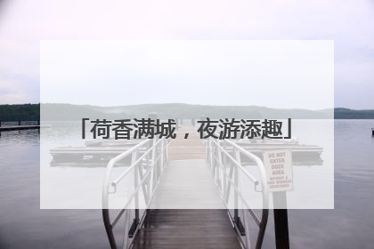 荷香满城，夜游添趣