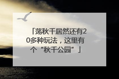 荡秋千居然还有20多种玩法，这里有个“秋千公园”