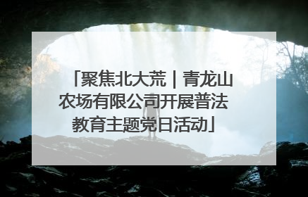 聚焦北大荒｜青龙山农场有限公司开展普法教育主题党日活动