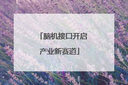 脑机接口开启产业新赛道