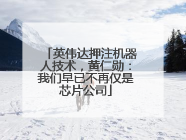英伟达押注机器人技术，黄仁勋：我们早已不再仅是芯片公司