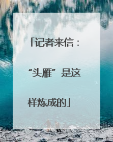 记者来信：“头雁”是这样炼成的