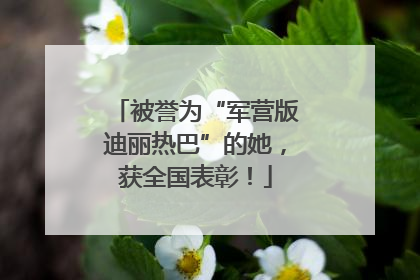 被誉为“军营版迪丽热巴”的她，获全国表彰！