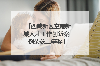 西咸新区空港新城人才工作创新案例荣获二等奖