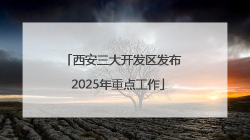 西安三大开发区发布2025年重点工作