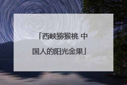 西峡猕猴桃 中国人的阳光金果
