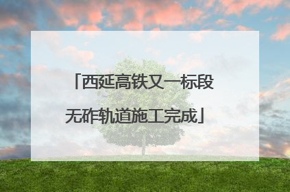 西延高铁又一标段无砟轨道施工完成