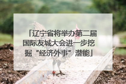 辽宁省将举办第二届国际友城大会进一步挖掘“经济外事”潜能