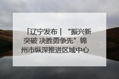 辽宁发布｜“振兴新突破 决胜勇争先”锦州市纵深推进区域中心城市建设 打造高质量发展新增长极
