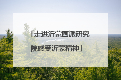 走进沂蒙画派研究院感受沂蒙精神