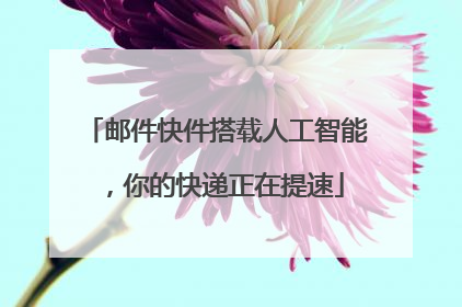 邮件快件搭载人工智能，你的快递正在提速