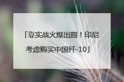 靠实战火爆出圈！印尼考虑购买中国歼-10