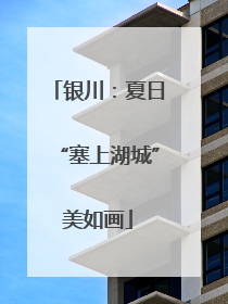 银川：夏日“塞上湖城”美如画