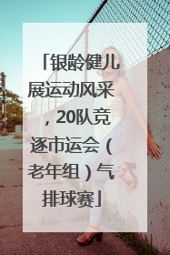 银龄健儿展运动风采，20队竞逐市运会（老年组）气排球赛