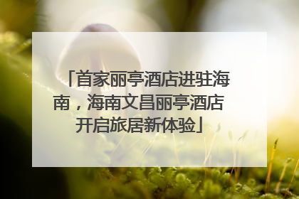 首家丽亭酒店进驻海南，海南文昌丽亭酒店开启旅居新体验