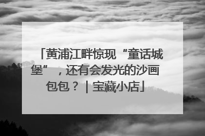黄浦江畔惊现“童话城堡”，还有会发光的沙画包包？｜宝藏小店