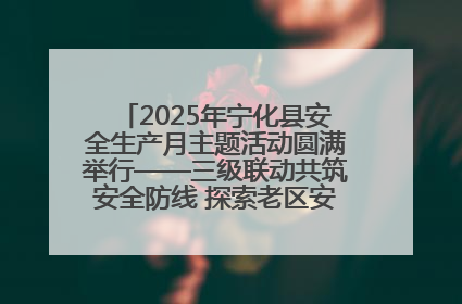 2025年宁化县安全生产月主题活动圆满举行——三级联动共筑安全防线 探索老区安全发展新路径