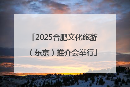 2025合肥文化旅游（东京）推介会举行