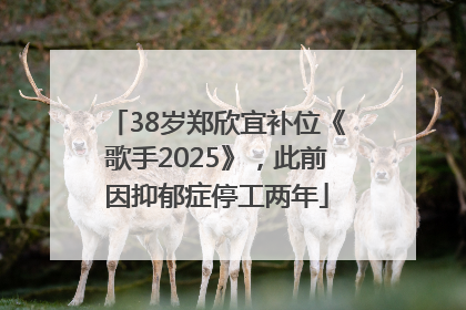38岁郑欣宜补位《歌手2025》，此前因抑郁症停工两年