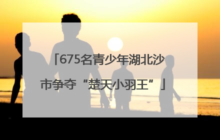 675名青少年湖北沙市争夺“楚天小羽王”